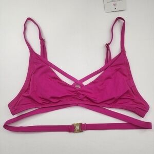 L'Agent By Agent Provocateur Alexie Hot Pink Sexy Strappy Bikini Top Size Small